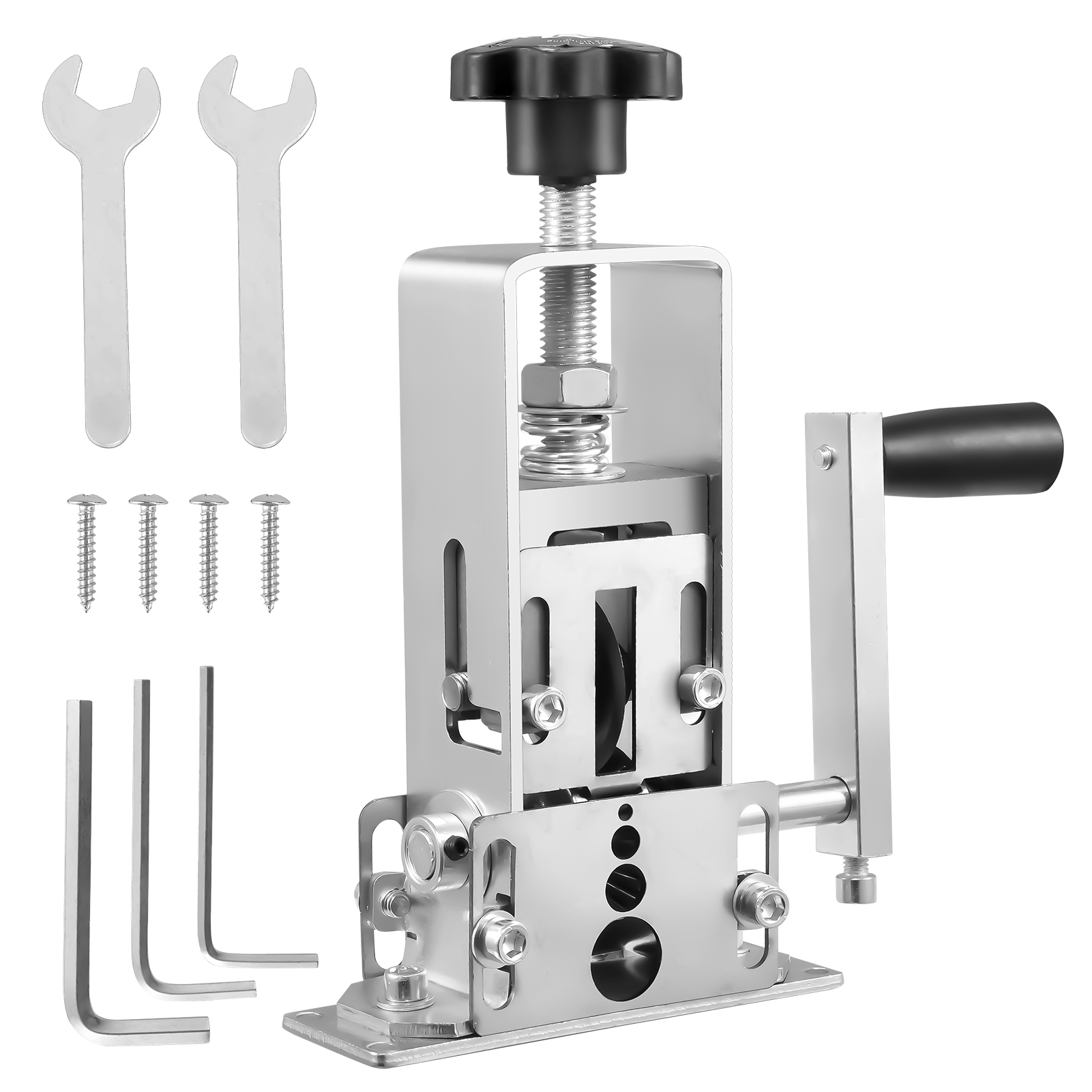Power Tools Electrical - เครื่องปอกสายไฟแบบพกพา เครื่องมือปอกสายไฟแบบแมนนวล 1-25 มม. เครื่องปอกสายไฟฟ้าพร้อมมือหมุนและสว่านไฟฟ้า