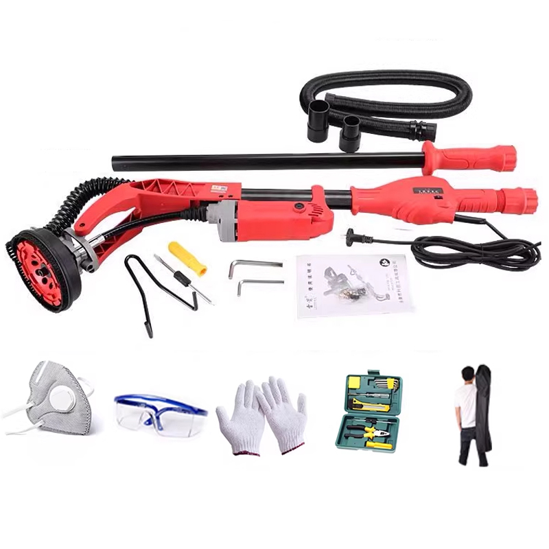 Planer Handheld Electric - เครื่องขัดผนังแบบมือถือ สำหรับขัดฝ้าเพดาน/ผนัง/พื้น รุ่น 180 ° เครื่องเจียรคอนกรีตแบบเพลาอ่อน