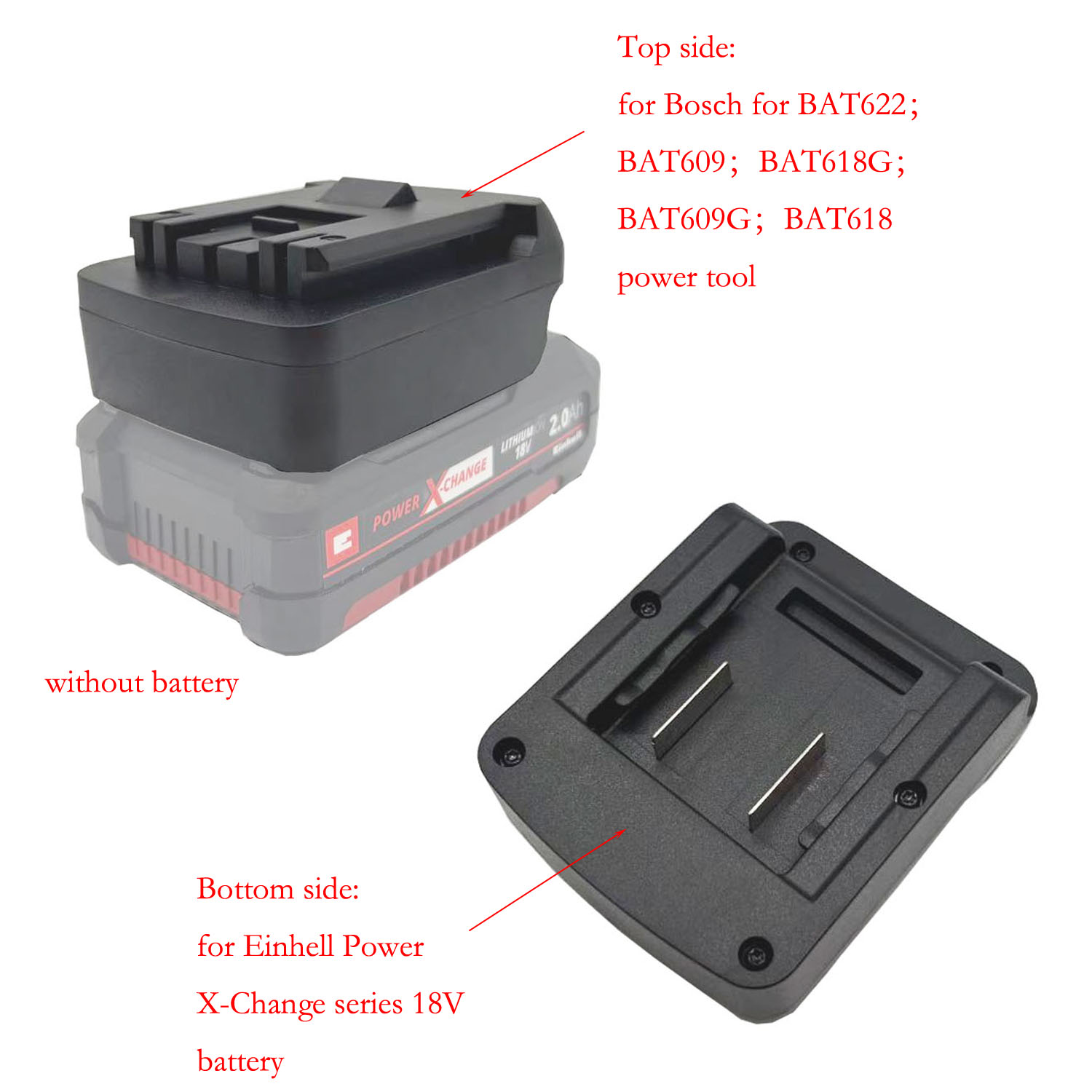 Power Xchange Tools - อะแดปเตอร์แปลงแบตเตอรี่สำหรับแบตเตอรี่ Einhell Power X-Change สำหรับ BOSCH