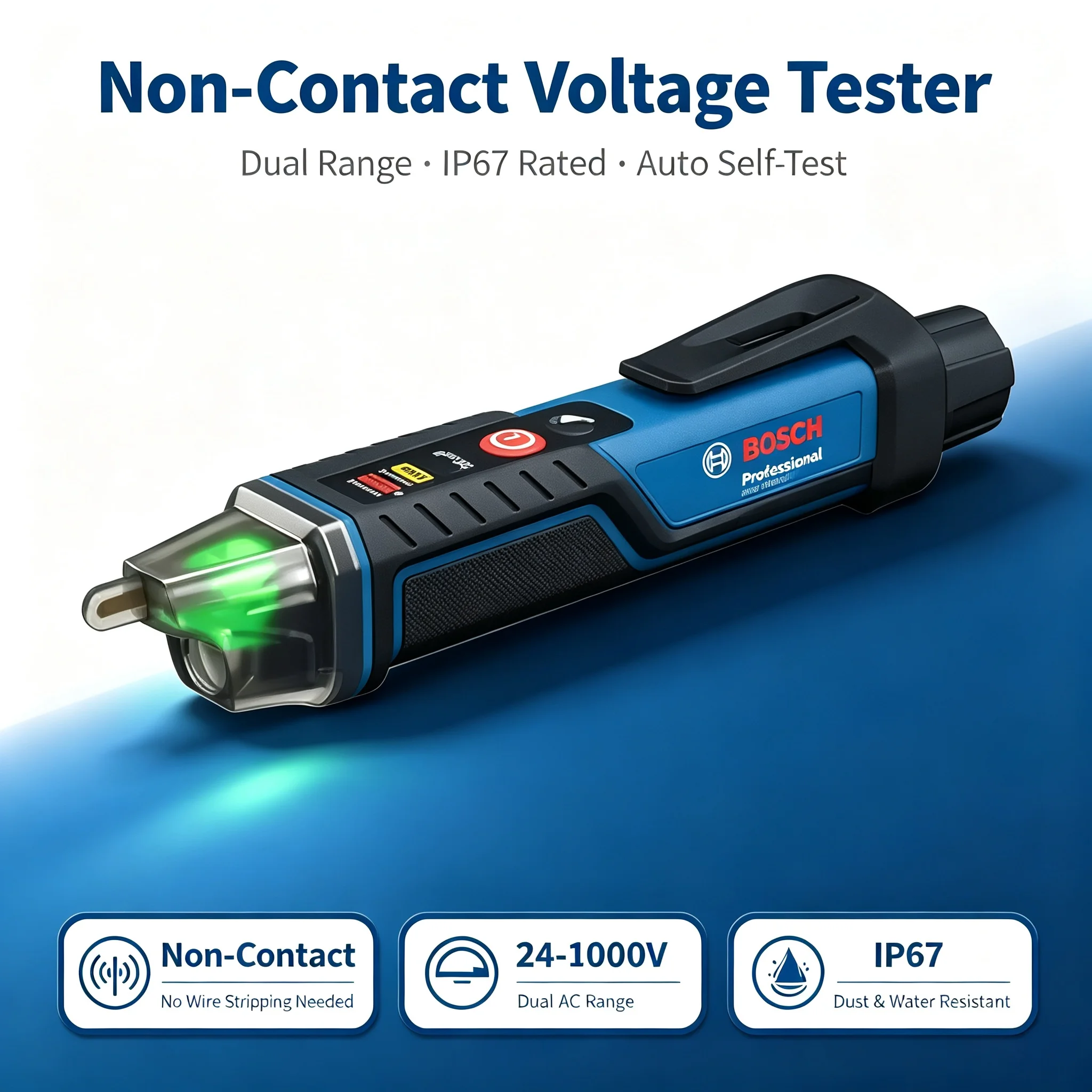 เครื่องทดสอบแรงดันไฟฟ้าแบบไม่ส - Power Tools Professional บทวิจารณ์และราคา