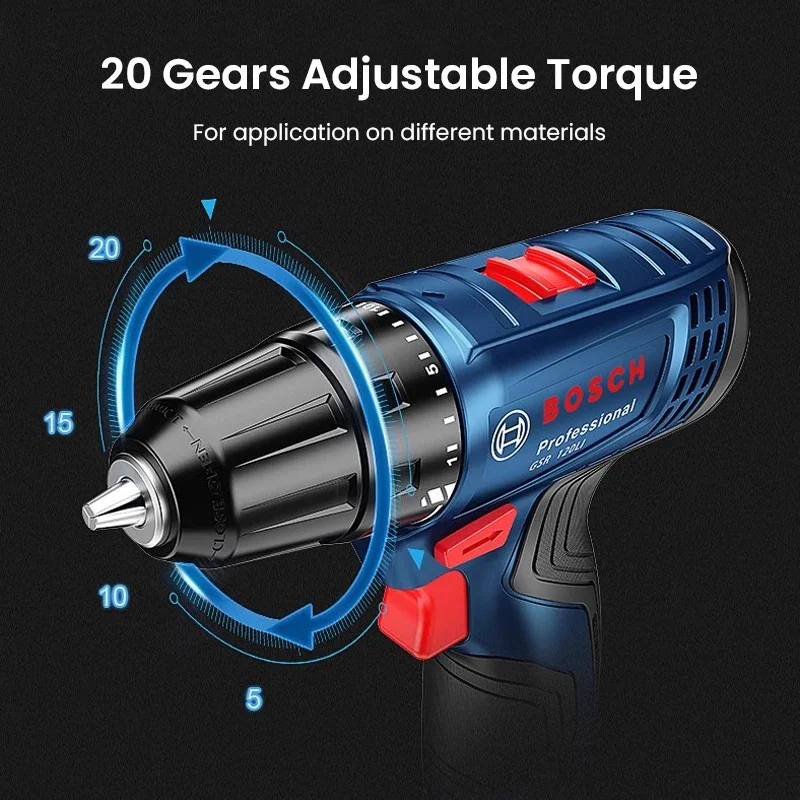 สว่านไฟฟ้า Bosch GSR120-LI 12V - Power Tools Professional บทวิจารณ์และราคา