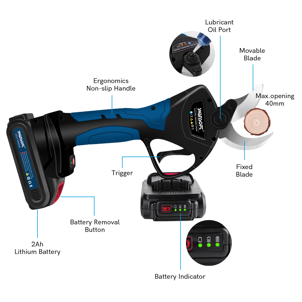 กรรไกรตัดแต่งกิ่งไฟฟ้า ใบมีดสแ - Power Tools In Electrical บทวิจารณ์และราคา