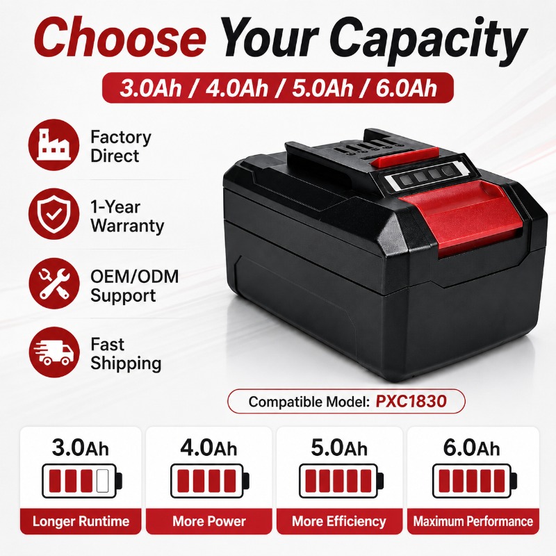 แบตเตอรี่ลิเธียมไอออน 18V 5.0A - Power Xchange Tools บทวิจารณ์และราคา