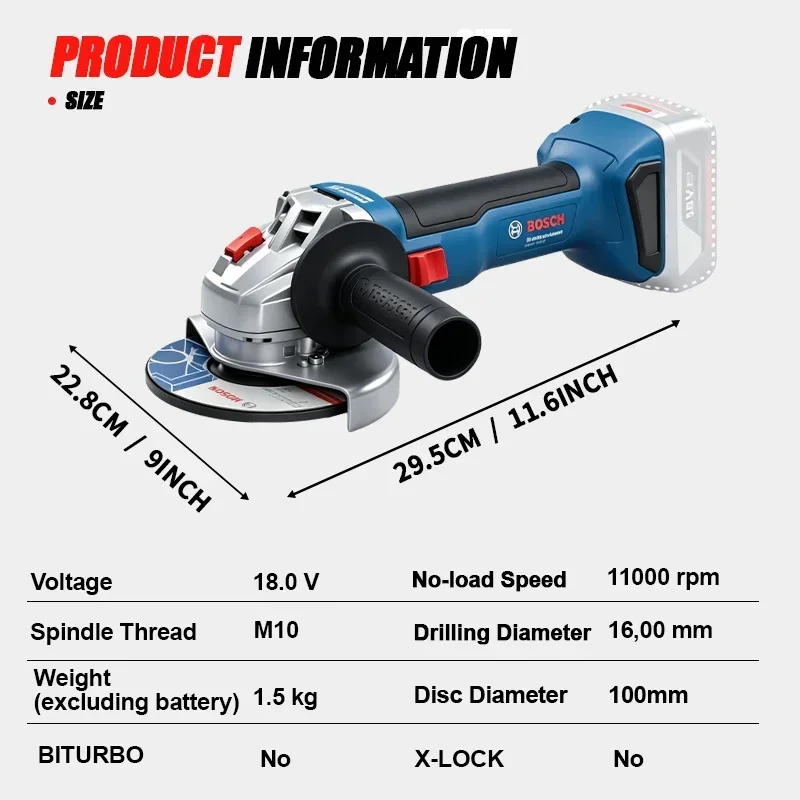 เครื่องเจียรไร้สาย BOSCH GWS 1 - Power Tools Professional บทวิจารณ์และราคา