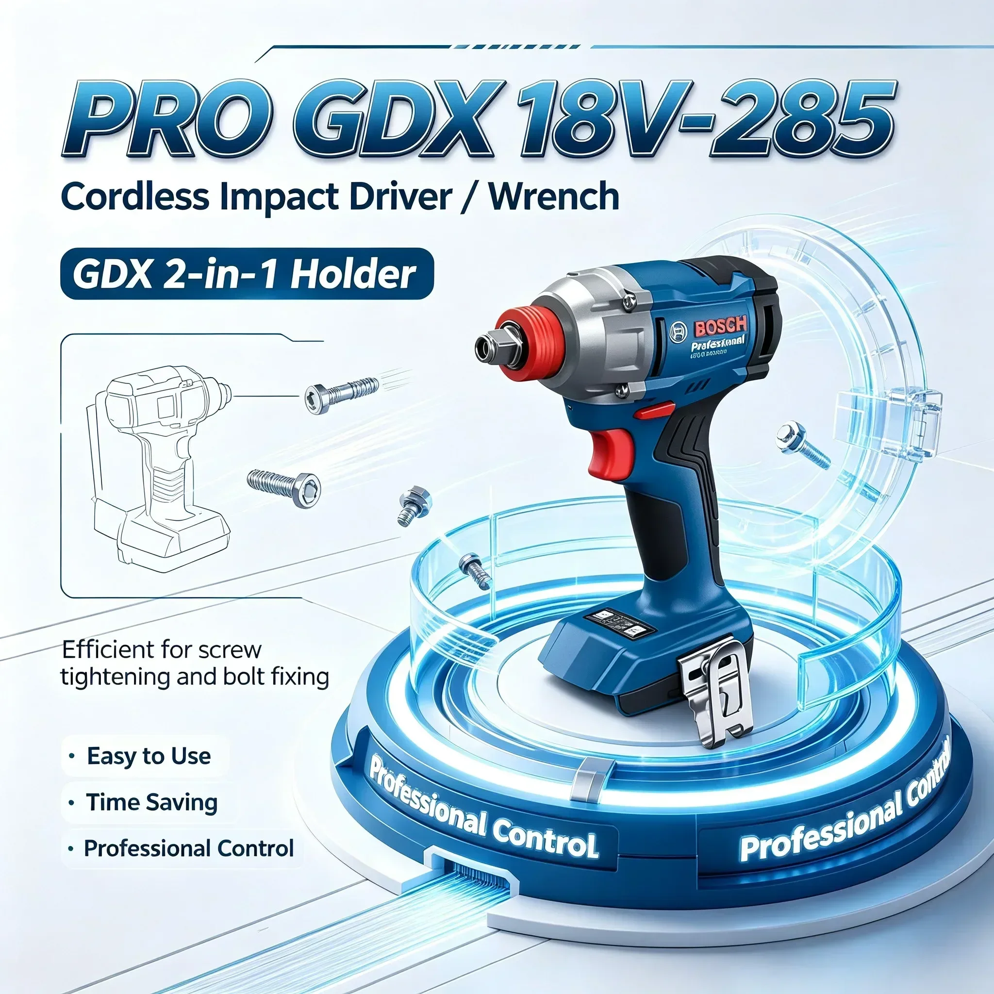 บ๊อช GDX 18V-285 ไขควงกระแทกไร - Power Tools Professional บทวิจารณ์และราคา
